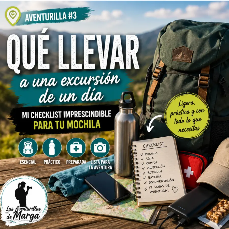 Qué llevar a una excursión de un día: mochila con objetos imprescindibles
